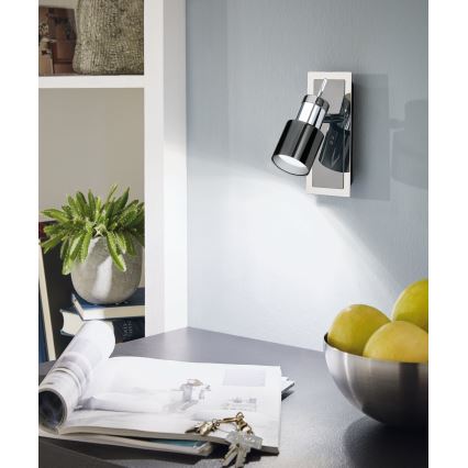 Eglo - LED spotlampe 1xGU10/5W/230V sort