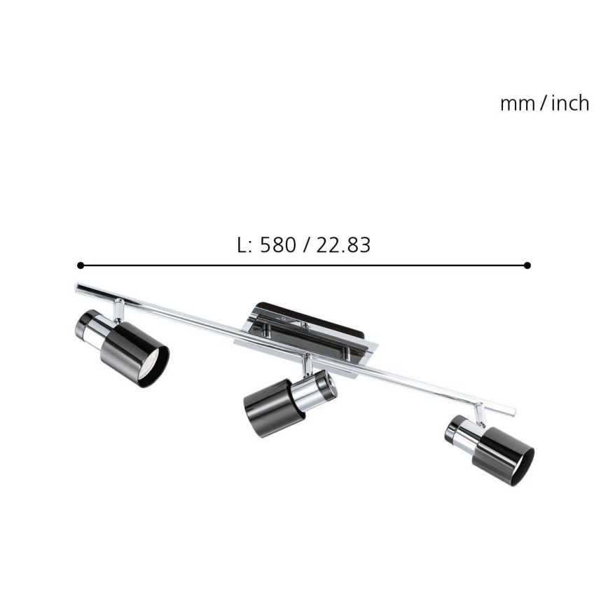 Eglo - LED spotlampe 3xGU10/5W/230V