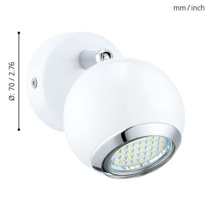 Eglo - LED spotlamper 1xGU10/3W LED