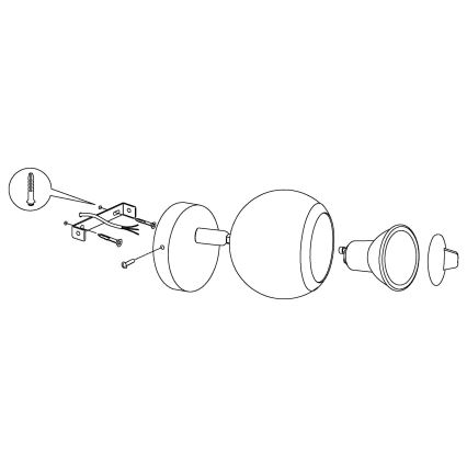 Eglo - LED spotlamper 1xGU10/3W LED