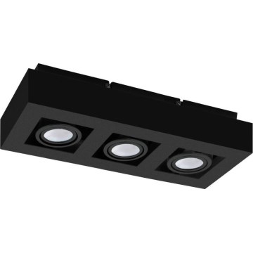 Eglo 31064 - LED-spot MENDOZA 3xLED/4,7W/230V 3000K sort