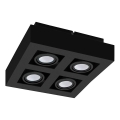 Eglo 31065 - LED-spot MENDOZA 4xLED/4,7W/230V 3000K sort