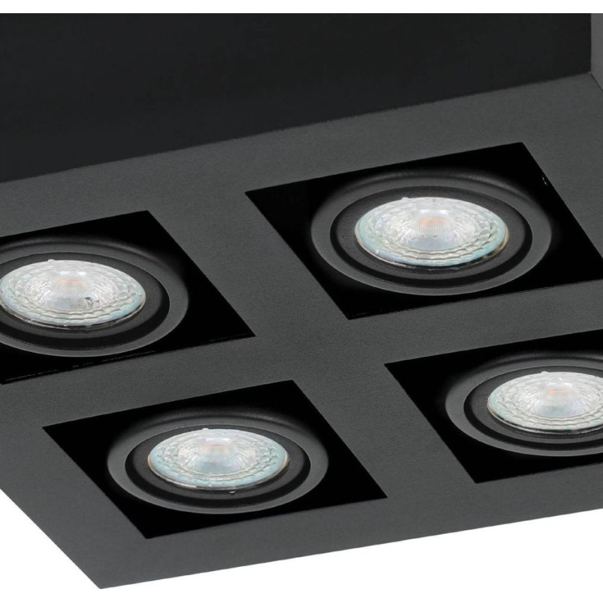 Eglo 31065 - LED-spot MENDOZA 4xLED/4,7W/230V 3000K sort