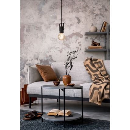 Eglo - Loftlampe på ledning 1xE27/40W/230V sort