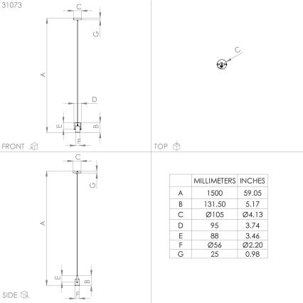 Eglo - Loftlampe på ledning 1xE27/40W/230V sort