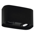 Eglo 31098 - LED-spotlampe MENDOZA 2xLED/4,7W/230V 3000K sort