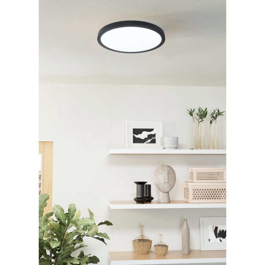 Eglo 31378 - LED loftlampe til badeværelse dæmpbar ARGOLIS-Z LED/19,5W/230V 2700-6500K IP44 sort