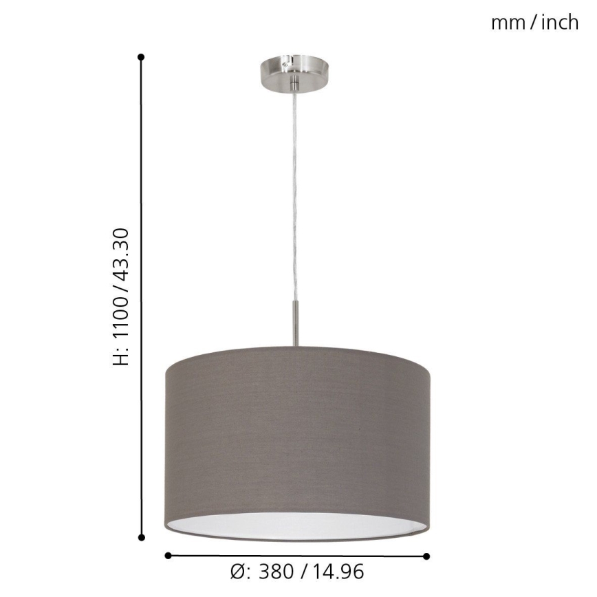 Eglo Loftlampe med ledning E27/60W/230V
