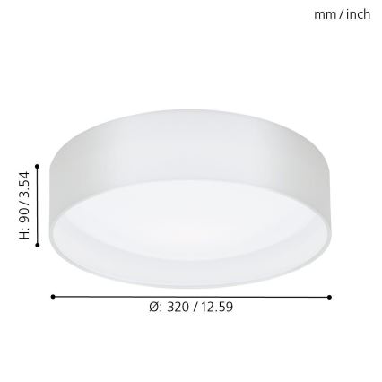 Eglo - LED loftsbelysning 1xLED/11W/230V
