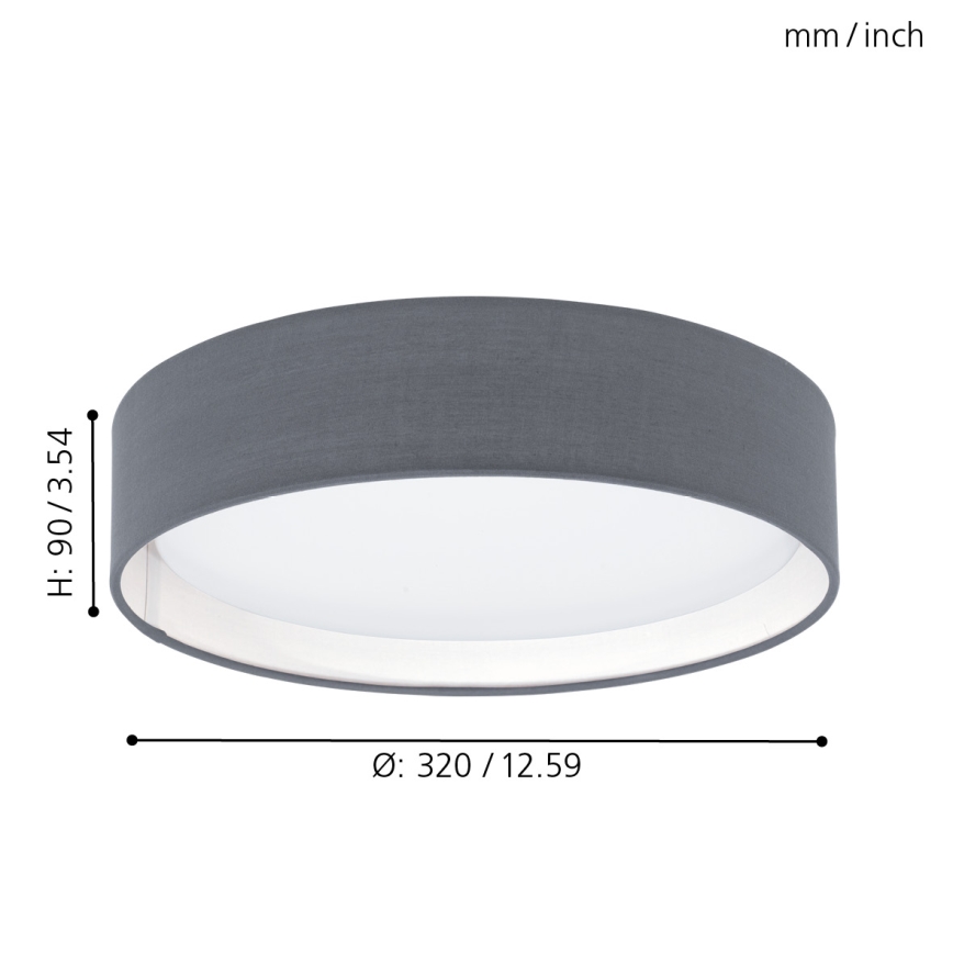 Eglo - LED loftsbelysning 1xLED/12W/230V