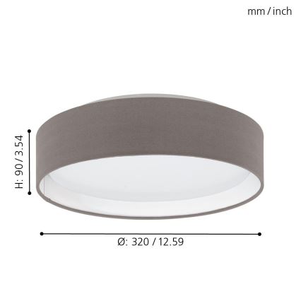 Eglo - LED loftlampe LED/11W/230V