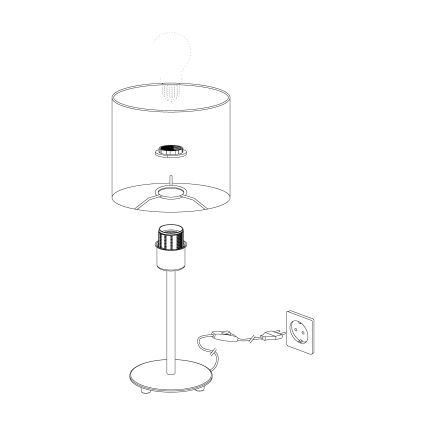 Eglo - Bordlampe  1xE27/60W/230V