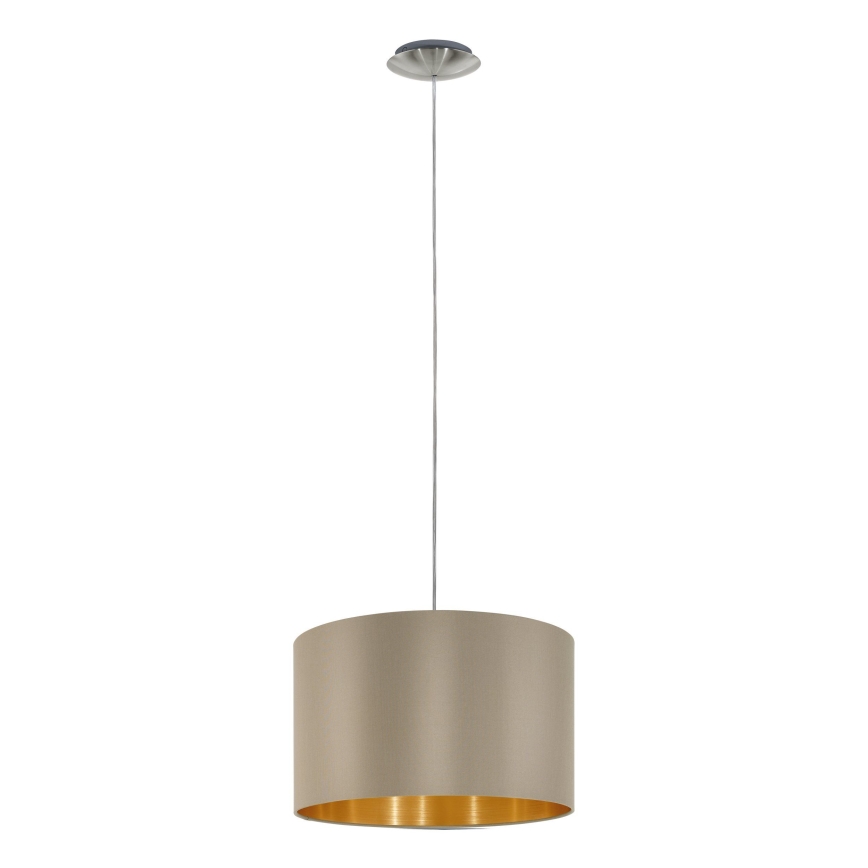 Eglo - Pendel 1xE27/60W/230V taupe