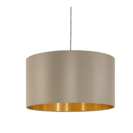 Eglo - Pendel 1xE27/60W/230V taupe