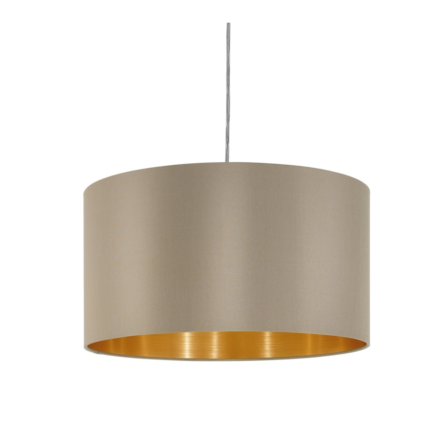 Eglo - Pendel 1xE27/60W/230V taupe