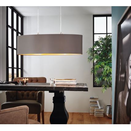 Eglo - Loftlampe med ledning 2xE27/60W/230V