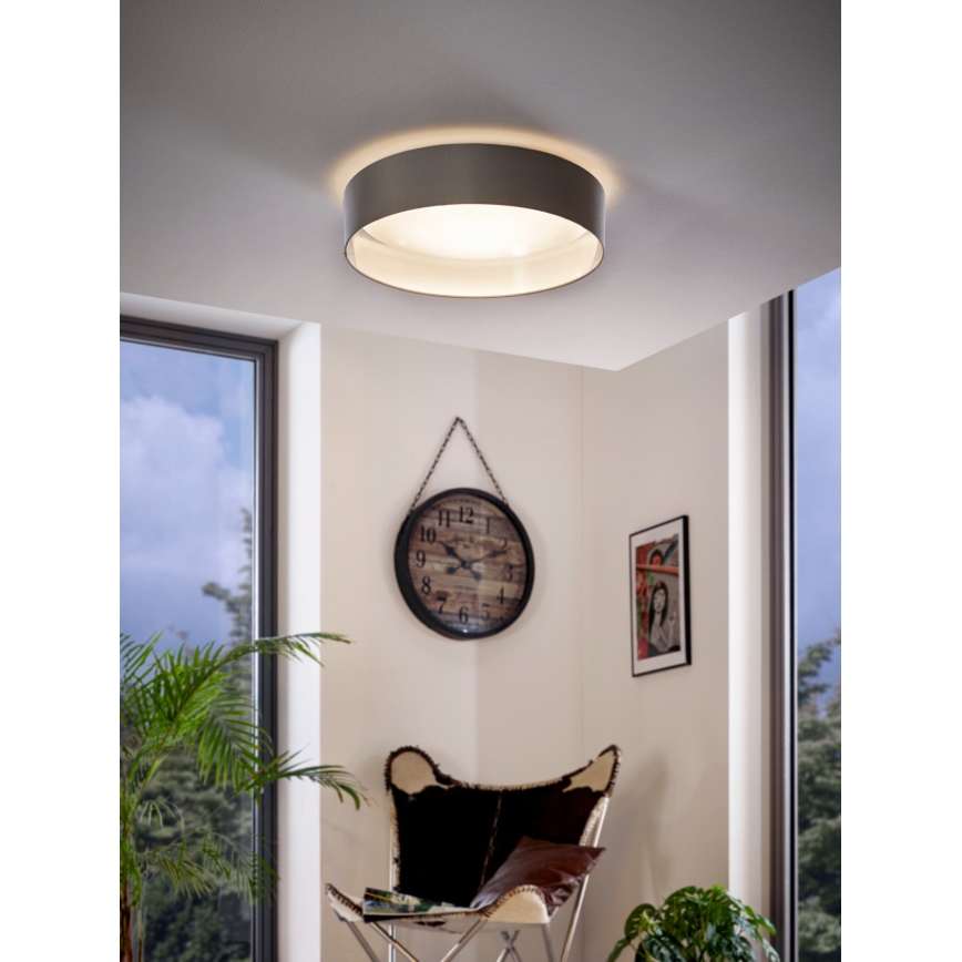 Eglo 31623 - LED loftlampe MASERLO LED/16W/230V 3000K Ø 40,5 cm grå/sølv