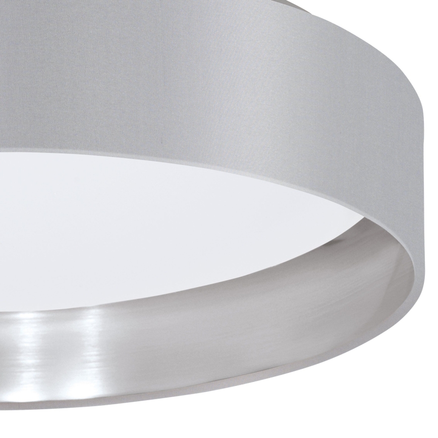Eglo 31623 - LED loftlampe MASERLO LED/16W/230V 3000K Ø 40,5 cm grå/sølv