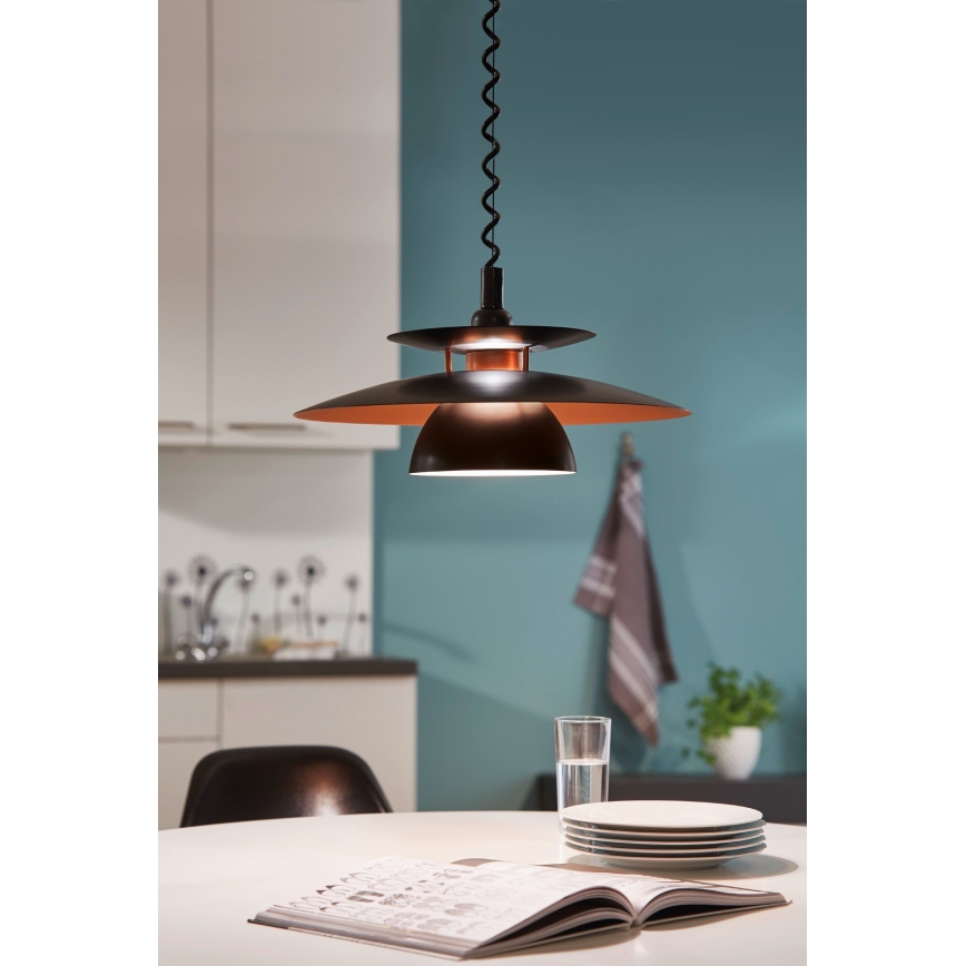 Eglo - Lysekrone med nedtræk 1xE27/60W/230V