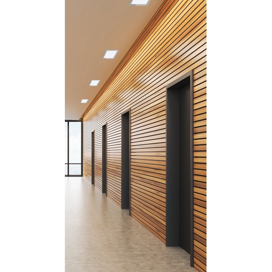 Eglo 31678 - LED indbygningslampe FUEVA 1 LED/18W/230V 22,5x22,5 cm