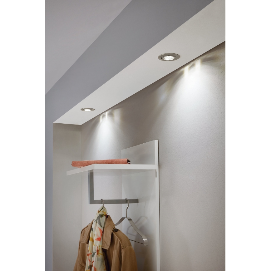 Eglo - Sæt med 3 LED-indbygningsspots TEDO 1xGU10-LED/5W/230V