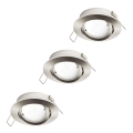 Eglo 31692 - Sæt med 3 LED indbygningsspots TEDO 1xGU10/5W/230V