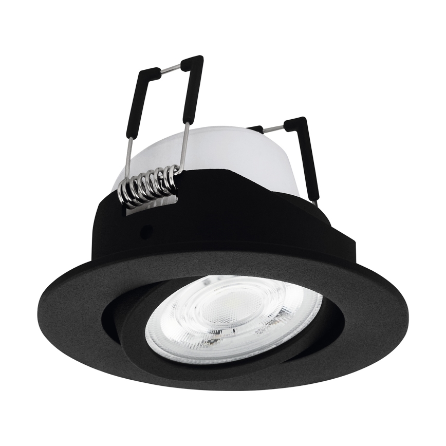 Eglo 31695 - LED m. RGBW-farver Indbygningslampe dæmpbar SALICETO-Z LED/4,7W/230V 2700-6500K sort