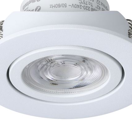 Eglo 31696 - LED m. RGBW-farver Indbygningslampe dæmpbar SALICETO-Z LED/4,7W/230V 2700-6500K hvid