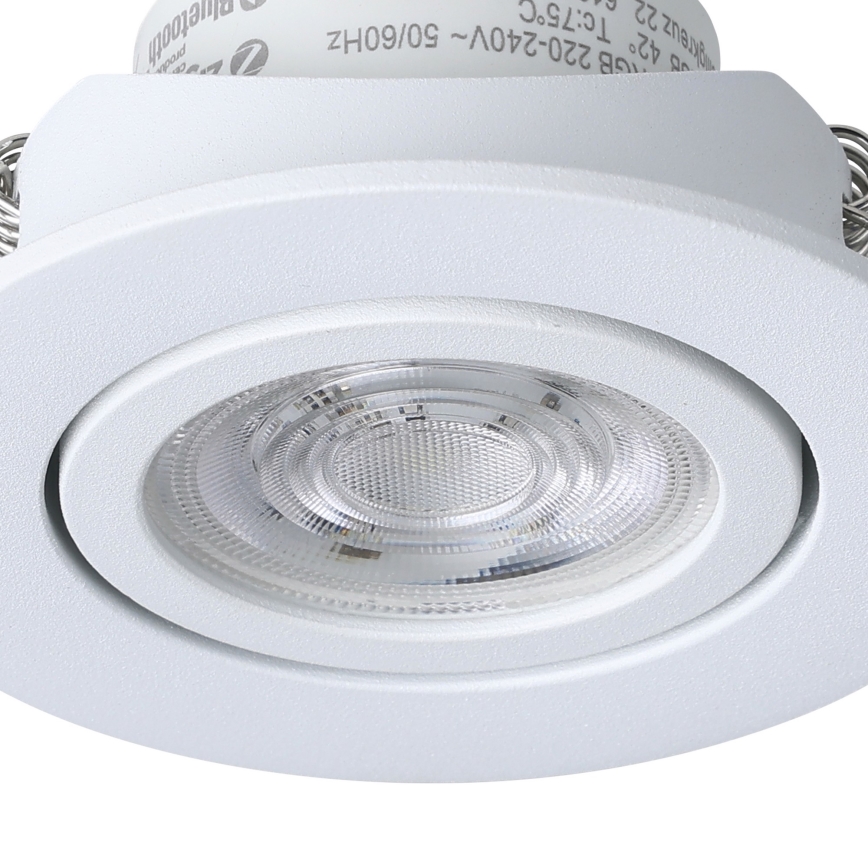 Eglo 31696 - LED m. RGBW-farver Indbygningslampe dæmpbar SALICETO-Z LED/4,7W/230V 2700-6500K hvid