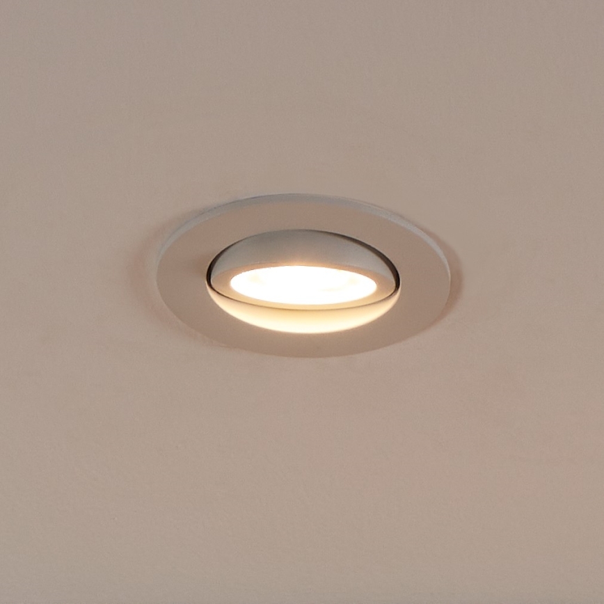 Eglo 31696 - LED m. RGBW-farver Indbygningslampe dæmpbar SALICETO-Z LED/4,7W/230V 2700-6500K hvid
