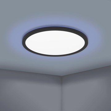 Eglo 31704 - LED RGBW dæmpbar loftlampe ROVITO-Z 1xLED/16,5W/230V 2700-6500K Ø 42 cm sort