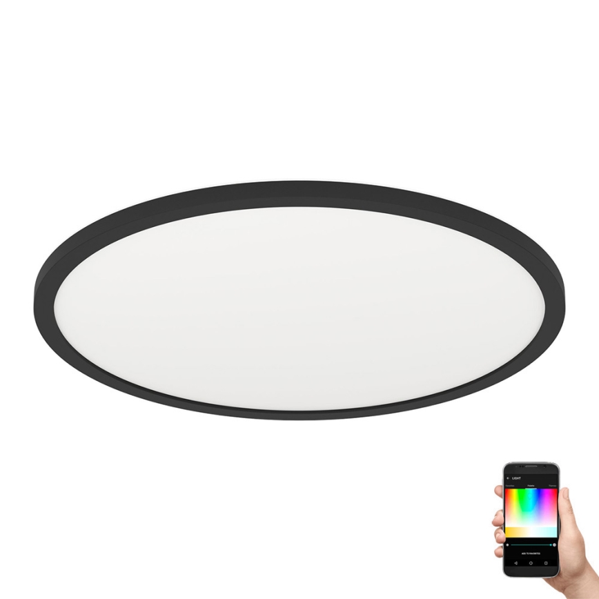 Eglo 31704 - LED RGBW dæmpbar loftlampe ROVITO-Z 1xLED/16,5W/230V 2700-6500K Ø 42 cm sort