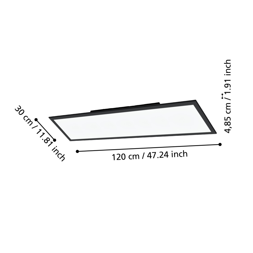 Eglo 31726 - LED loftlampe dæmpbar SALOBRENA-Z LED/33,5W/230V 2700-6500K sort