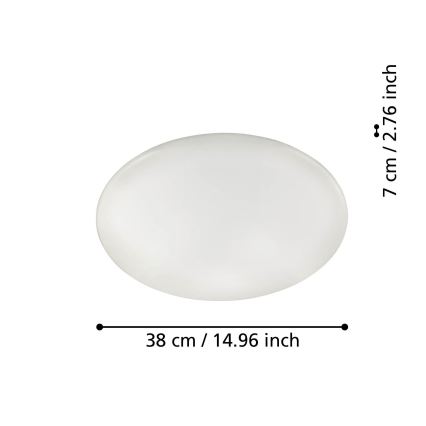 Eglo 31737 - LED loftlampe dæmpbar TOTARI-Z LED/19,2W/230V 2700-6500K hvid