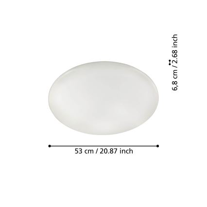 Eglo 31738 - LED loftlampe dæmpbar TOTARI-Z LED/44,8W/230V 2700-6500K hvid