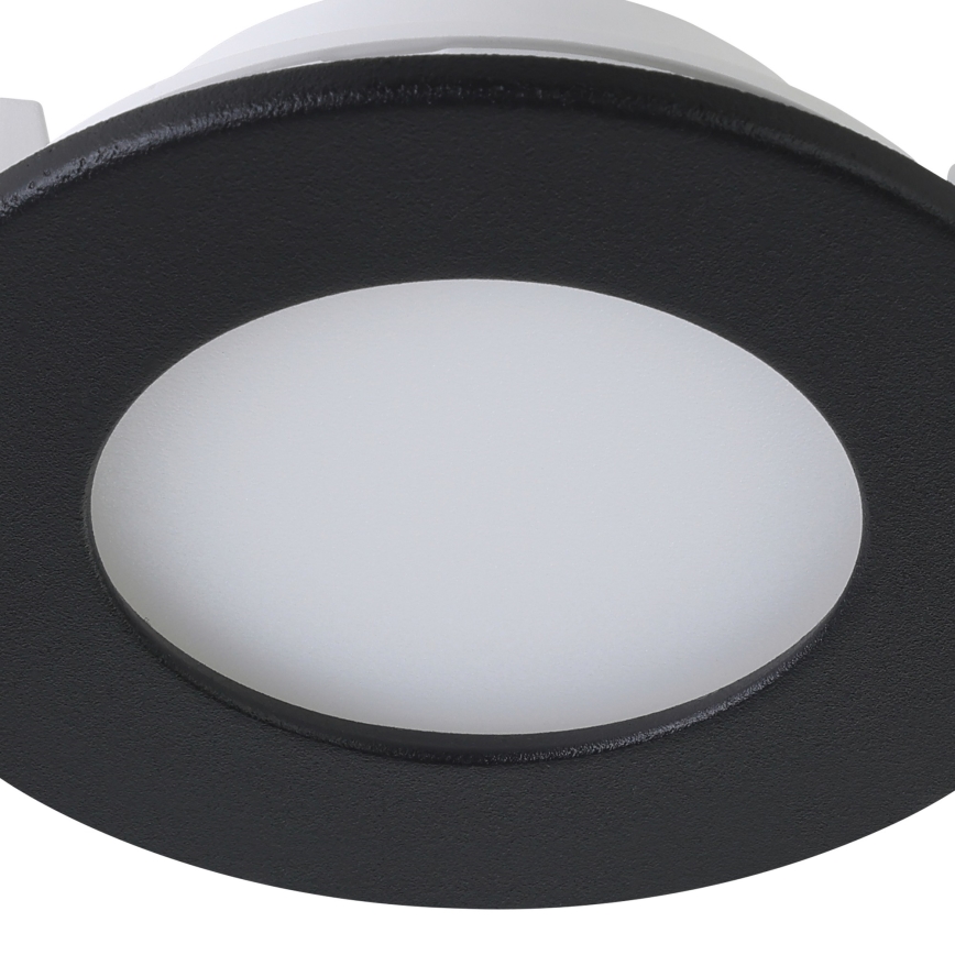 Eglo 31743 - SÆT 3x LED indbygningslampe til badeværelse dæmpbar FUEVA-Z 1xLED/2,8W/230V 2700-6500 IP44 sort