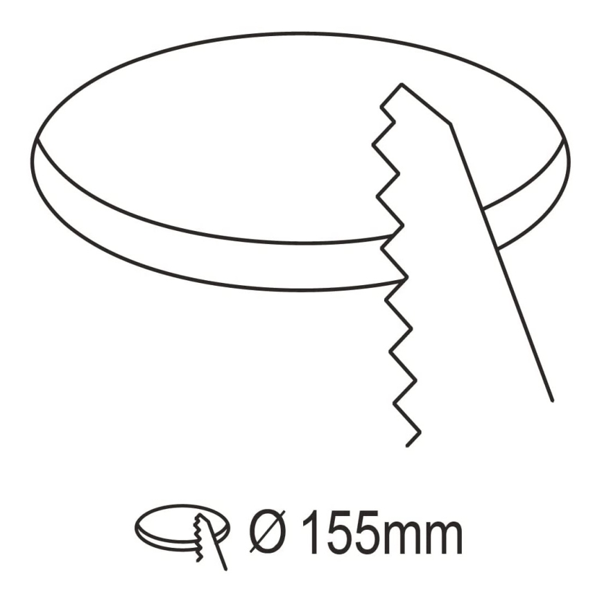 Eglo 31744 - LED indbygningslampe til badeværelse dæmpbar FUEVA-Z LED/10,5W/230V 2700-6500K IP44 sort