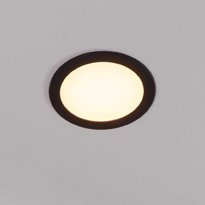 Eglo 31744 - LED indbygningslampe til badeværelse dæmpbar FUEVA-Z LED/10,5W/230V 2700-6500K IP44 sort
