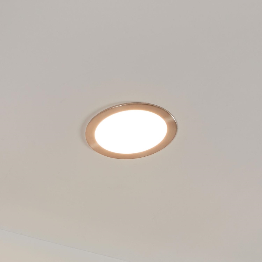 Eglo 31746 - Dæmpbar LED-indbygningsspot til badeværelse FUEVA-Z LED/10,5W/230V 2700-6500K IP44 krom Ø 16,5 cm