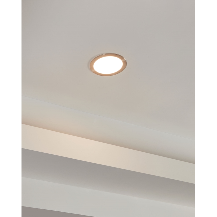 Eglo 31746 - Dæmpbar LED-indbygningsspot til badeværelse FUEVA-Z LED/10,5W/230V 2700-6500K IP44 krom Ø 16,5 cm