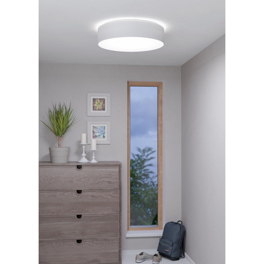 Eglo 31766 - LED RGBW dæmpbar loftlampe ROMAO-Z LED/35W/230V 2700-6500K Ø 57 cm hvid