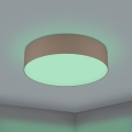 Eglo 31767 - LED RGBW dæmpbar loftlampe ROMAO-Z LED/35W/230V 2700-6500K Ø 57 cm taupe