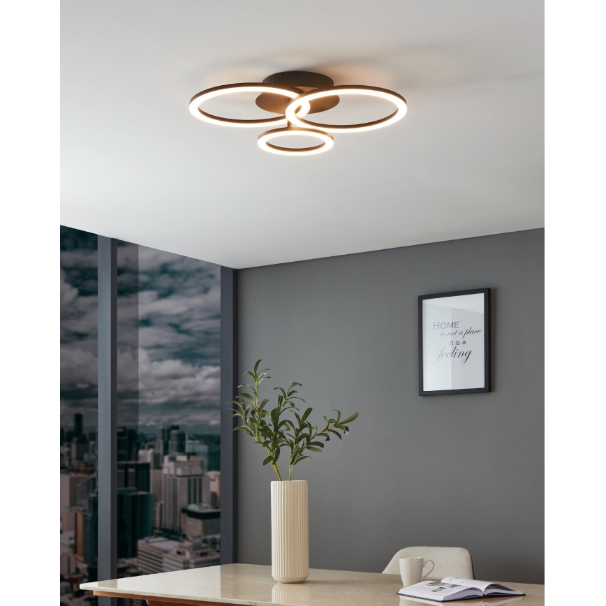 Eglo 31771 - LED loftlampe dæmpbar PARRAPOS-Z LED/33W/230V 3000-6500K sort
