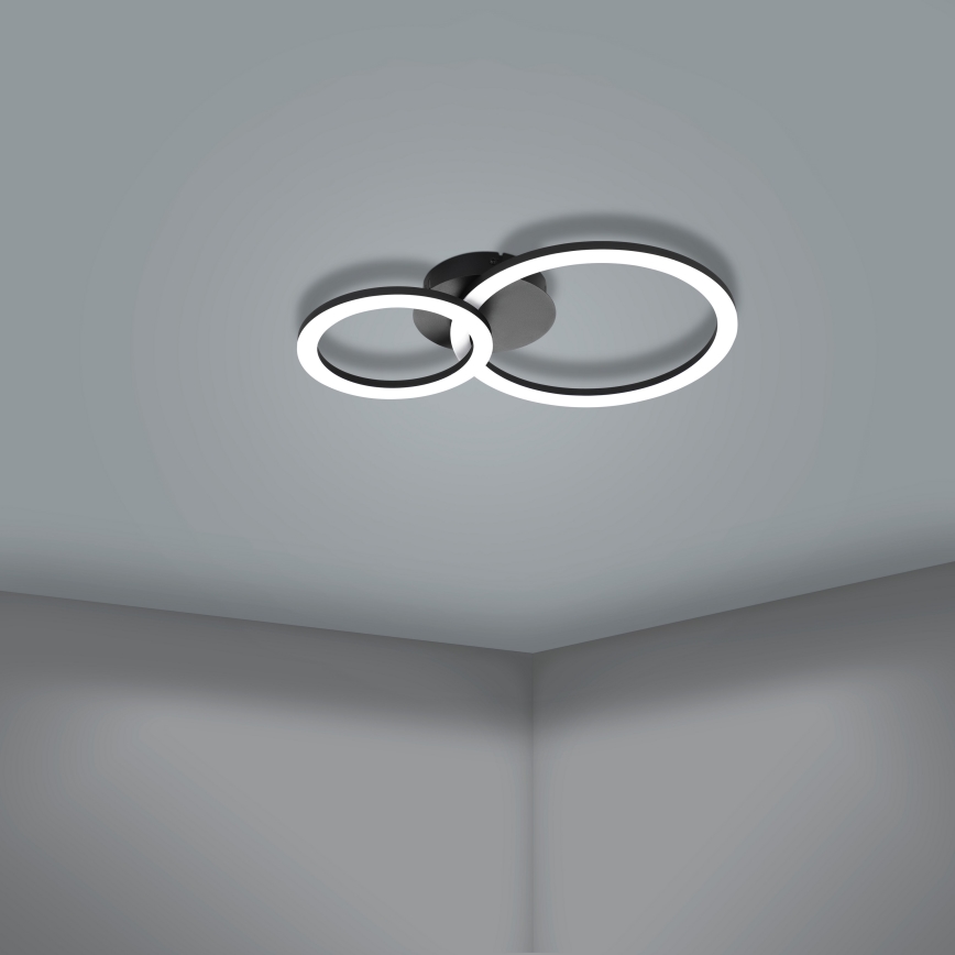 Eglo 31772 - LED loftlampe dæmpbar PARRAPOS-Z LED/15W/230V 3000-6500K sort