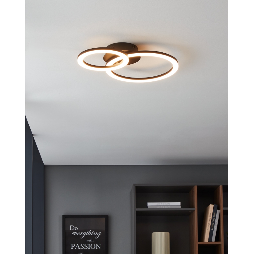 Eglo 31772 - LED loftlampe dæmpbar PARRAPOS-Z LED/15W/230V 3000-6500K sort