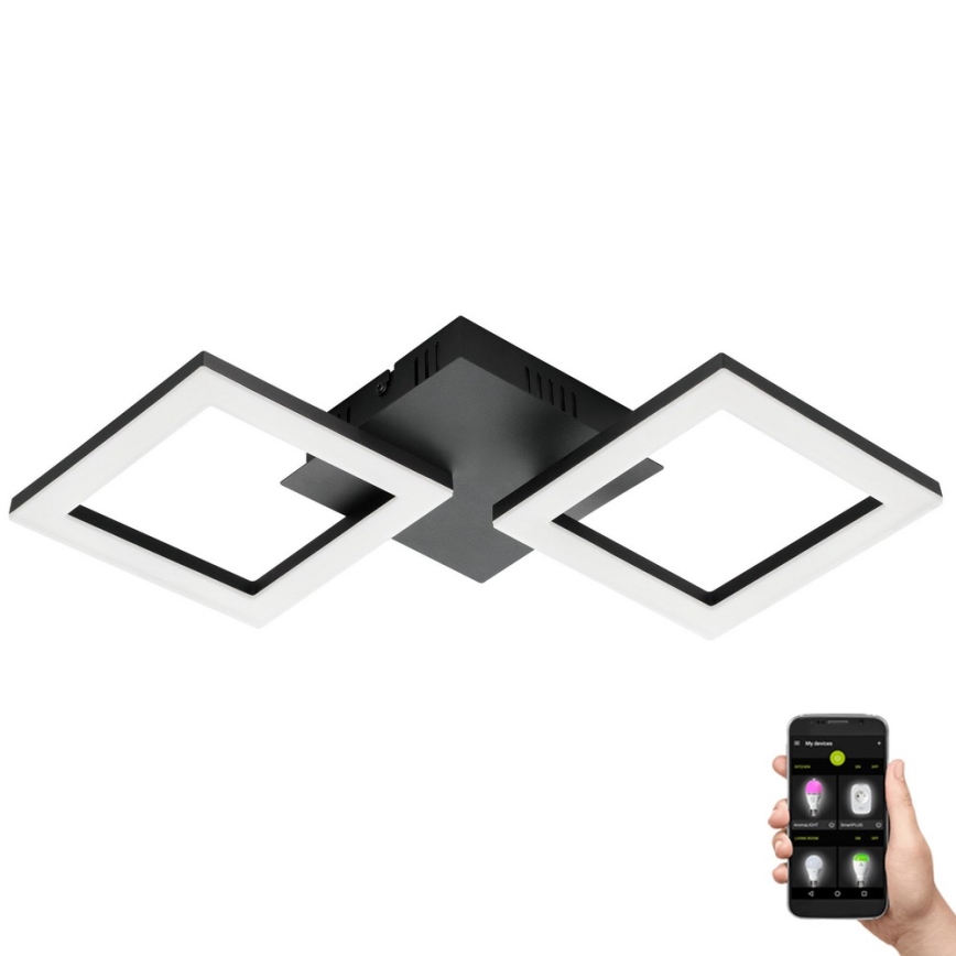 Eglo 31773 - LED loftlampe dæmpbar PARANDAY-Z LED/15,5W/230V 3000-6500K sort