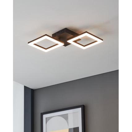Eglo 31773 - LED loftlampe dæmpbar PARANDAY-Z LED/15,5W/230V 3000-6500K sort
