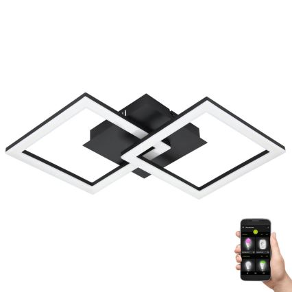 Eglo 31774 - LED loftlampe dæmpbar PARANDAY-Z LED/21,5W/230V 3000-6500K sort