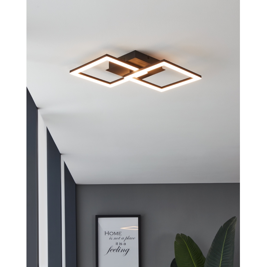 Eglo 31774 - LED loftlampe dæmpbar PARANDAY-Z LED/21,5W/230V 3000-6500K sort