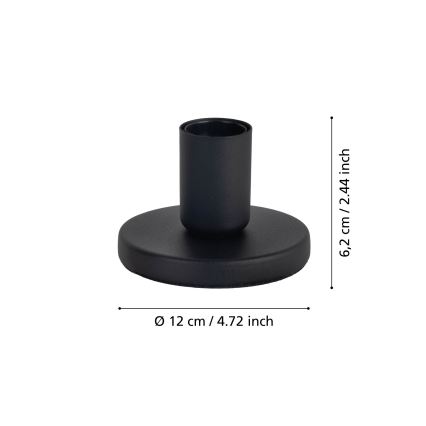 Eglo - Lampefod 1xE27/40W/230V sort